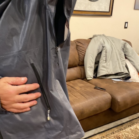 The North Face Rain Shell Jacket Large Gray - Picture 10 of 12